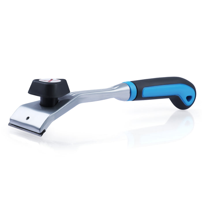 Heavy Duty Paint Scraper with Large Pull-Knob and Ergonomic TPR Handle, Solid Tungsten Carbide Blade, Long Handle Scraper Tool, Ideal Paint Scraper Tool for Professional Use
