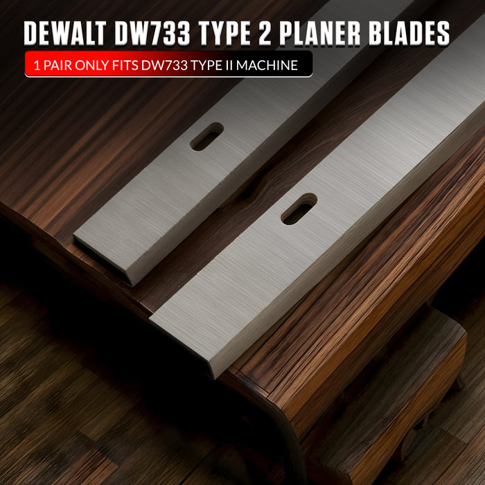 319mm DeWalt DW733 Type 2 Planer Thicknesser Blades 1 Pair Only Fits DW733 Type II Machine