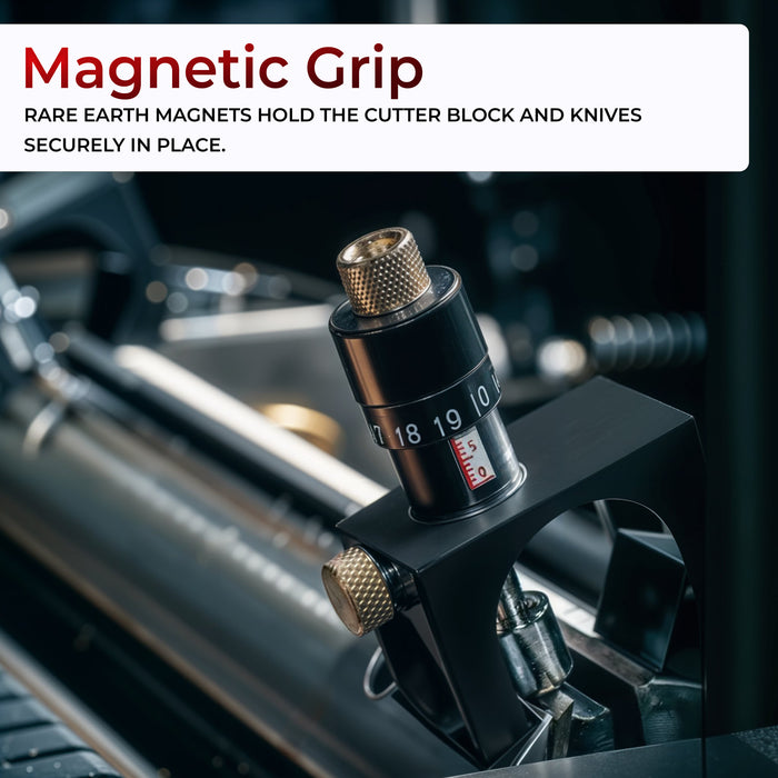 Planer Blade Setting Jig – Magnetic Setting Gauge for Planer Jointer Knives & Thicknessers