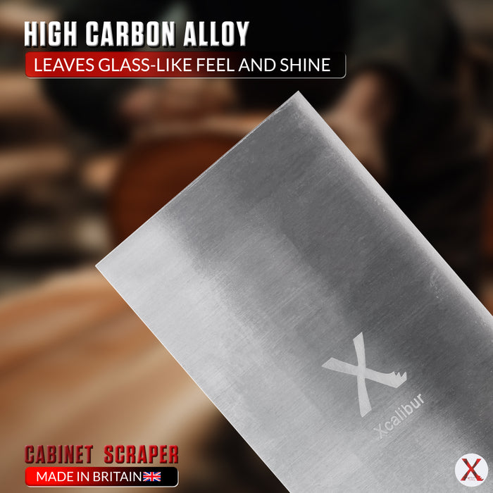 Cabinet Scraper 5 Inch / 125mm Spring Steel Card Scraper for Wood – Xcalibur Tooling