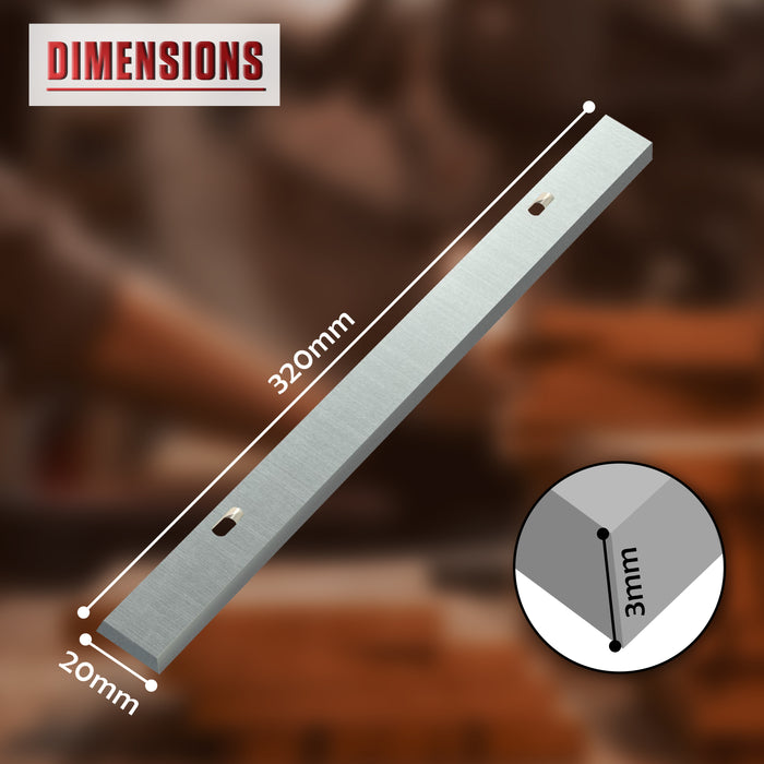 319mm DeWalt DW733 Type 2 Planer Thicknesser Blades 1 Pair Only Fits DW733 Type II Machine