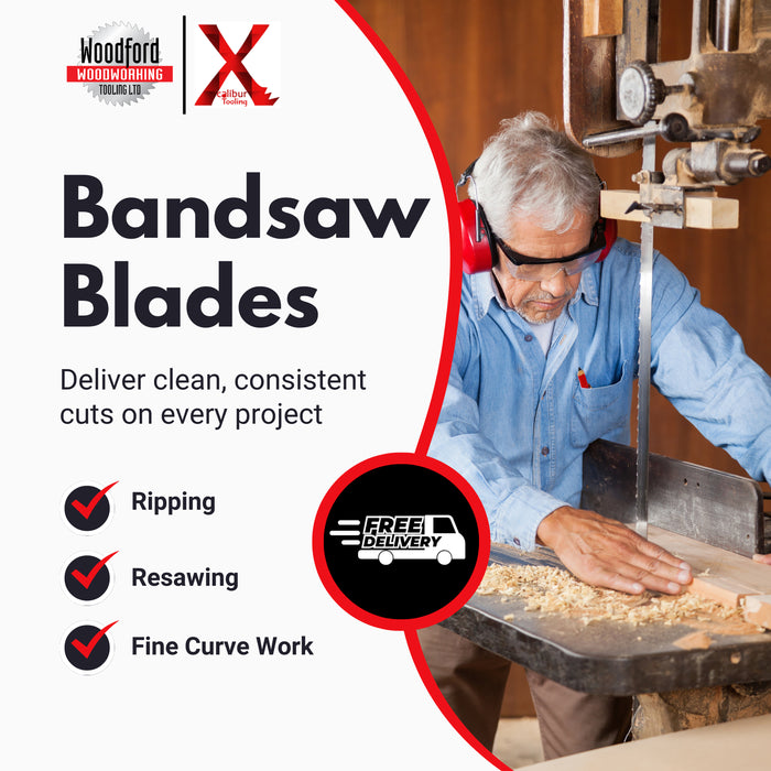 Record Power SABRE-45 Bandsaw Blade 3886mm (153") - Various Widths & TPI - Xcalibur Tooling