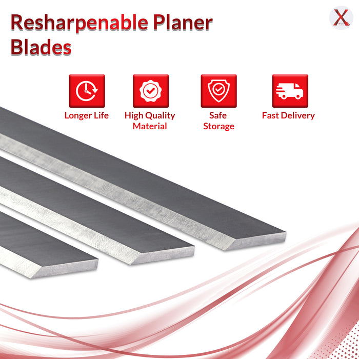 Freud C441 Planer Blades 203mm T1 HSS Pack of 3 Knives Made in the UK by Xcalibur Tooling