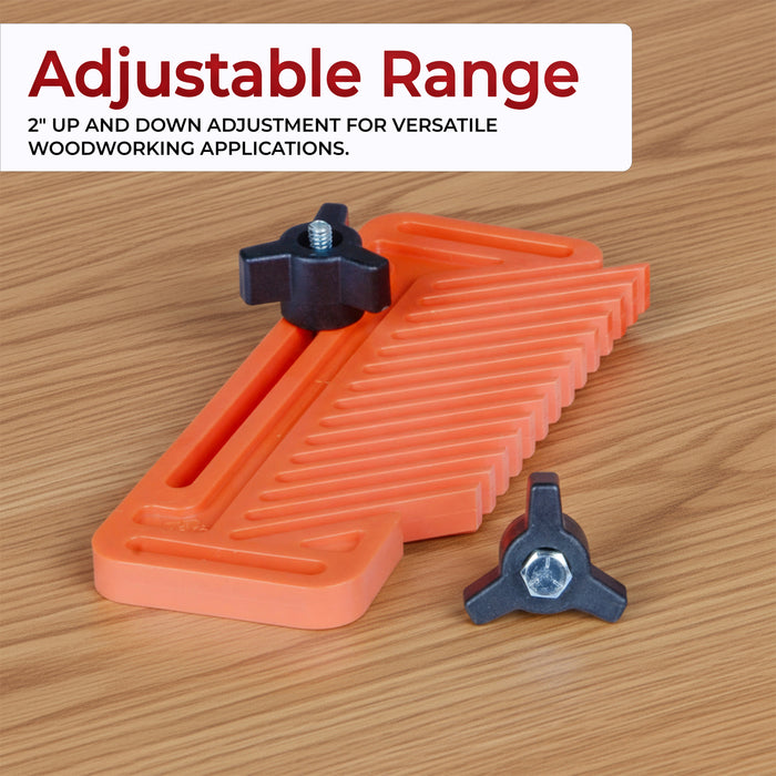 Featherboards Extended Double Feather Board – Adjustable Woodworking Safety Device for Table Saw Fence, Bandsaw & Router Table