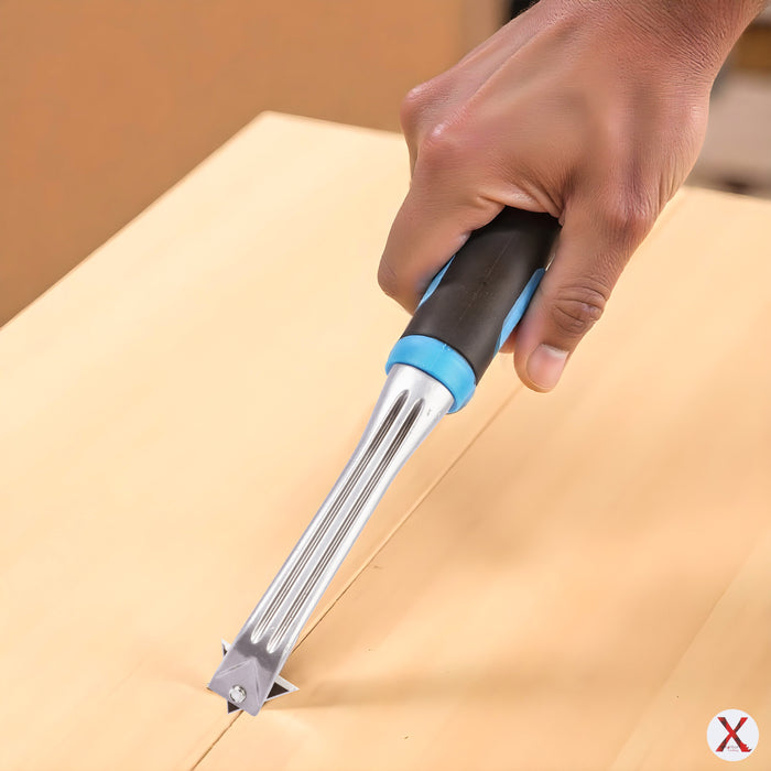 Grattoir de poche à bord en carbure avec lame de grattoir triangulaire