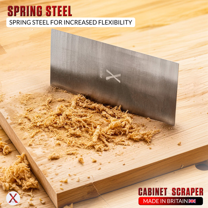 Cabinet Scraper 6 Inch / 150mm Spring Steel Card Scraper for Wood – Xcalibur Tooling