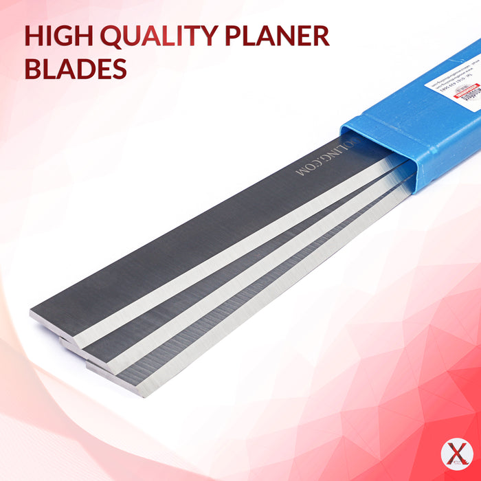 Freud C441 Planer Blades 203mm T1 HSS Pack of 3 Knives Made in the UK by Xcalibur Tooling