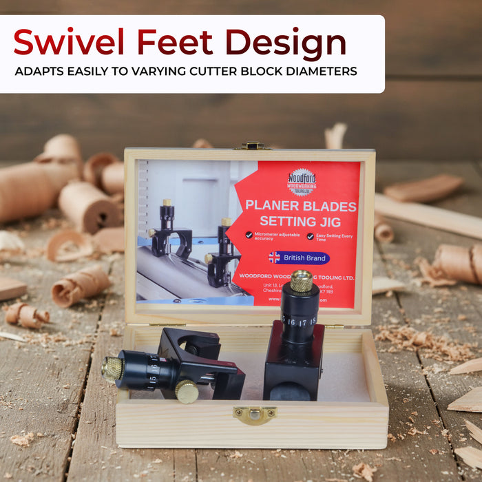 Planer Blade Setting Jig – Magnetic Setting Gauge for Planer Jointer Knives & Thicknessers