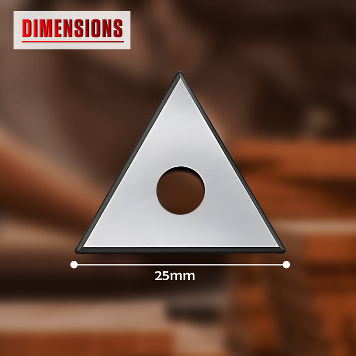 25mm Triangular Tungsten Carbide Replacement Blade for Carbide Triangular Scraper – Xcalibur Tooling