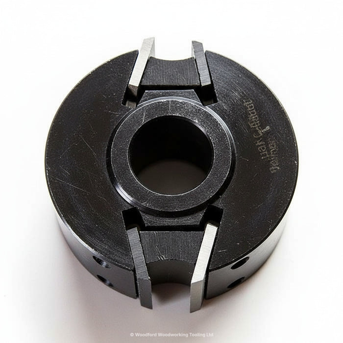 40 mm breit, 120 mm Durchmesser, 1 1/4 Zoll Bohrung, EURO-Spindel-Fräsblock + kostenlose Fräser und Begrenzer