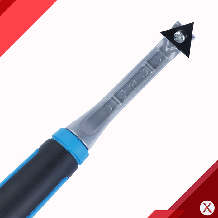 Grattoir de poche à bord en carbure avec lame de grattoir triangulaire