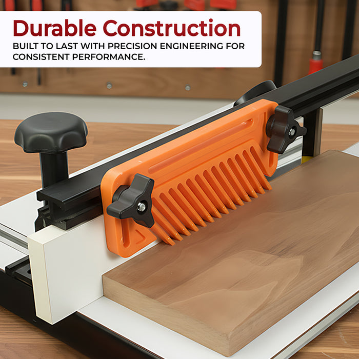 Featherboards Extended Double Feather Board – Adjustable Woodworking Safety Device for Table Saw Fence, Bandsaw & Router Table