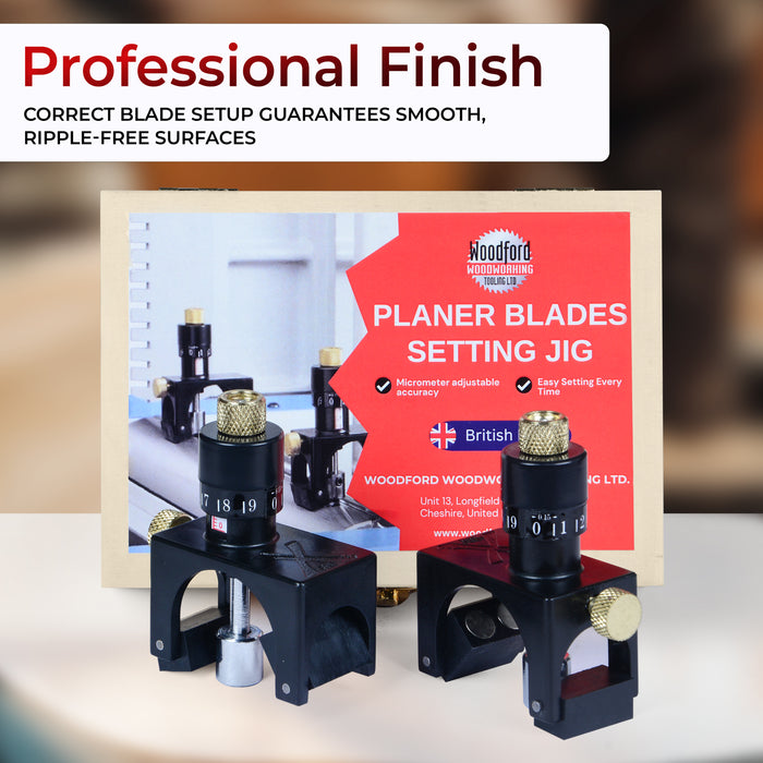 Planer Blade Setting Jig – Magnetic Setting Gauge for Planer Jointer Knives & Thicknessers