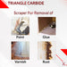 Carbide Edge Pocket Scraper with triangular scraper blade