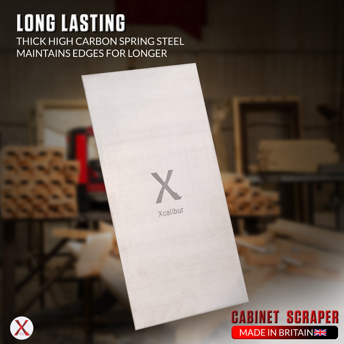 Cabinet Scraper 5 Inch / 125mm Spring Steel Card Scraper for Wood – Xcalibur Tooling