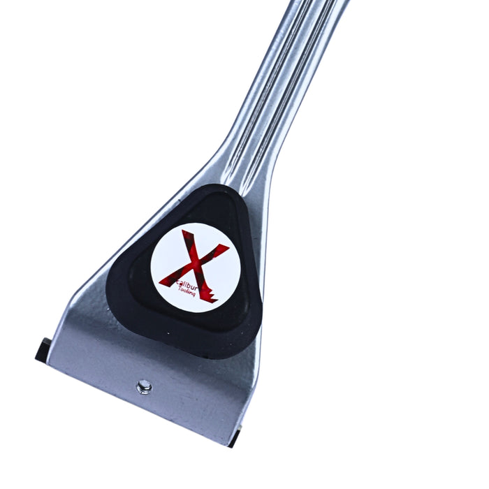 Heavy Duty Paint Scraper with Large Pull-Knob and Ergonomic TPR Handle, Solid Tungsten Carbide Blade, Long Handle Scraper Tool, Ideal Paint Scraper Tool for Professional Use