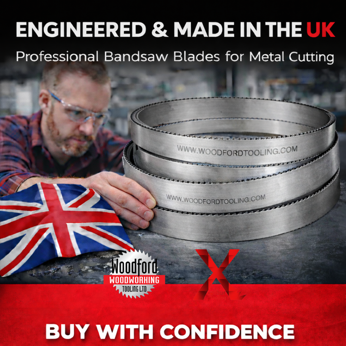 Milwaukee 6236 Bandsaw Blade 13mm (1/2") M42 Bi-Metal Blades for Metal Cutting – Pack of 3