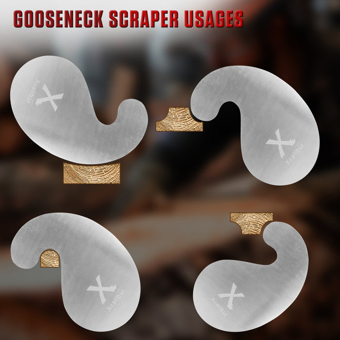 Schwanenhals-Schrankschaber 180 mm oder 4,5 Zoll