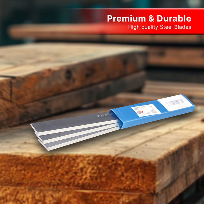 Lurem 210 Planer Blades 210mm T1 HSS Pack of 2 Knives Made in the UK by Xcalibur Tooling