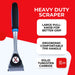 Heavy Duty Paint Scraper with Large Pull-Knob and Ergonomic TPR Handle, Solid Tungsten Carbide Blade, Long Handle Scraper Tool, Ideal Paint Scraper Tool for Professional Use