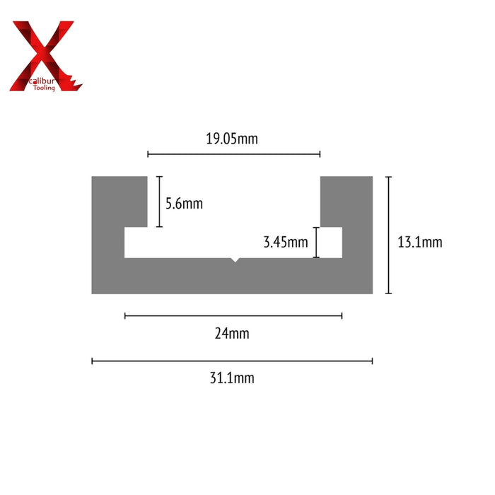 Miter Track T Track T Slot Mitre Track Jig Fixture Woodworking Tool – 30 mm Wide, Wear Resistant Aluminium – All Lengths Available