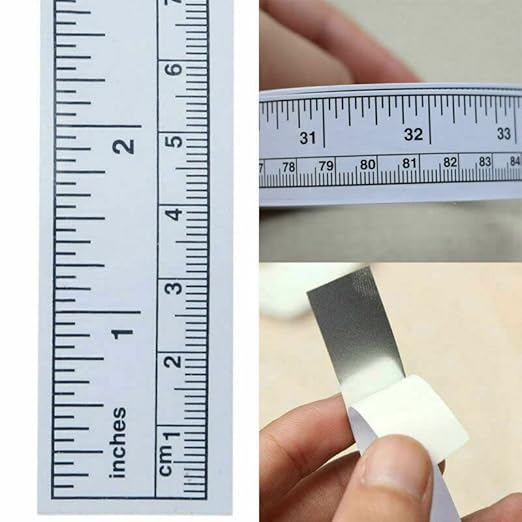 1 to 3M Self Adhesive Measuring Tapes Stainless Steel Miter Tape Measure (3 Pack)