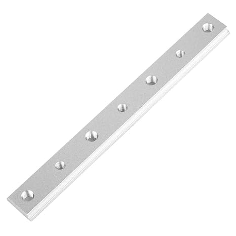 100mm Aluminum Alloy T-Slot Slider Bar Miter Track Jig T Screw Fixture Slot T-Slot Sliding Bar with M6 M8 Holes for Table Saw Router Table Woodworking Tool
