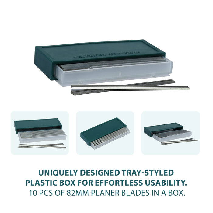 82 x 5,5 x 1,1 mm Wendehobelblätter – Schachtel mit 10 Stück
