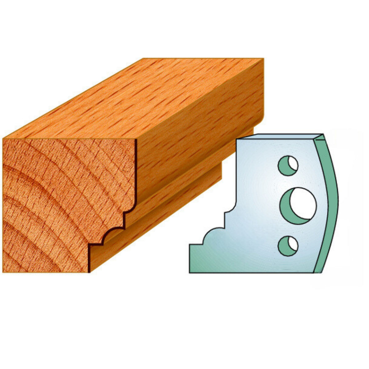 Profile 020 Knives and Limitors Sets Spindle Moulder Cutters Limitors