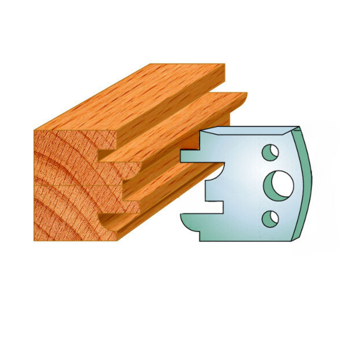 Profile 096 Knives and Limitors Sets Spindle Moulder Cutters Limitors