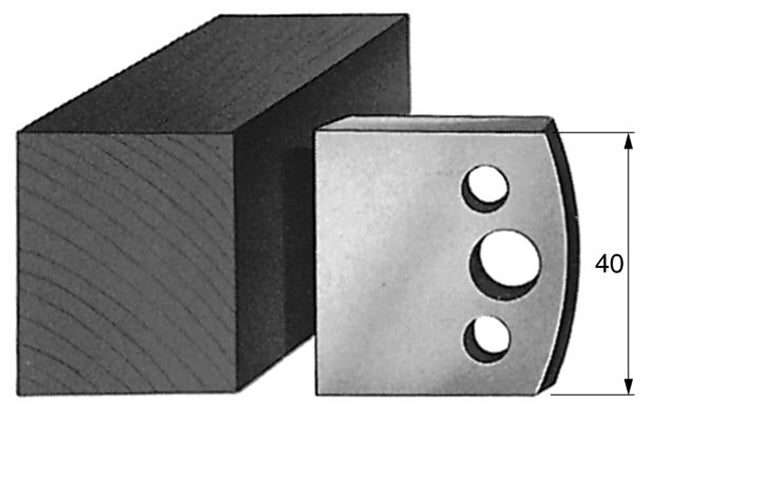Profile 000 Spindelfräser - 40-mm-Profilmesser und -Abweiser