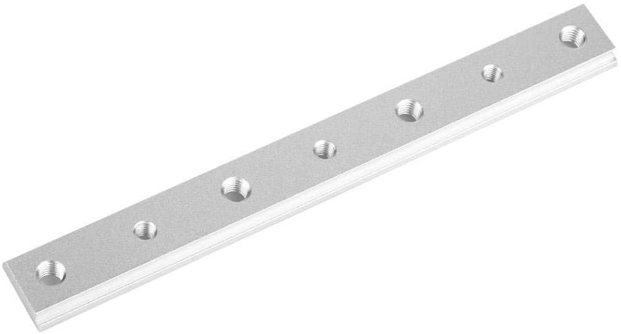 200mm T Track T Slot Mitre Slider Bar with M6 & M8 Threaded Holes | Hardened Anodised Aluminium