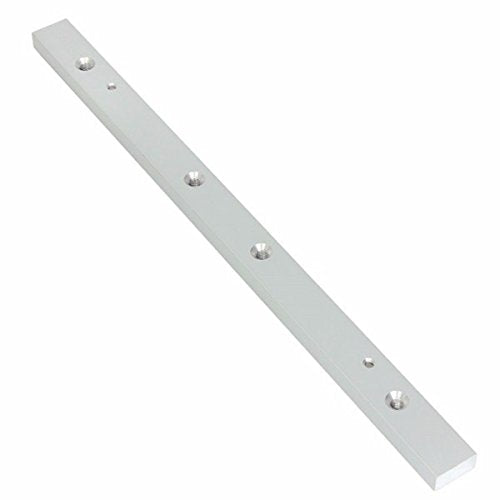 300mm T Track T Slot Mitre Slider Bar with M6 & M8 Threaded Holes | Hardened Anodised Aluminium